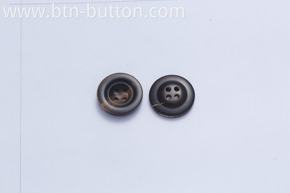 Horn buttons for suit vests